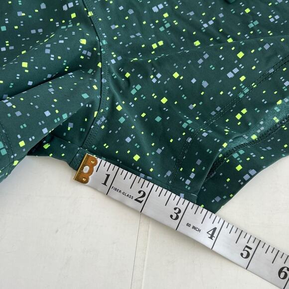 New FABLETICS The One Short 3" Athletic Shorts Women's Deep Sea Green Confetti - Picture 6 of 8
